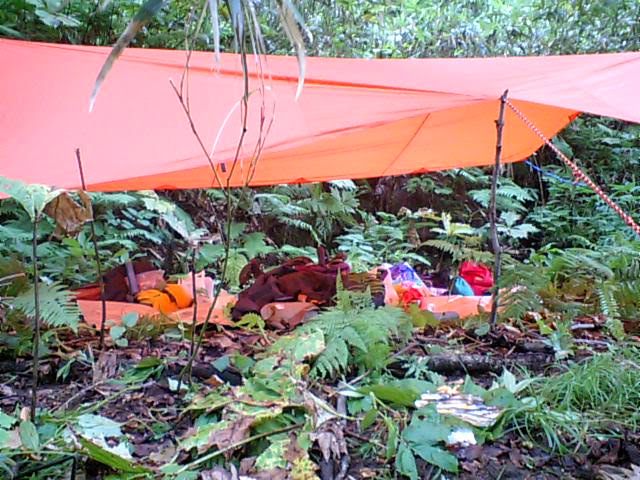 For a multi-day trip with an overnight stay along the river, essential gear includes a sleeping bag, mattress, and tarp. If sleeping under a tarp, wearing a mosquito net is a must, as various insects—not just mosquitoes—will come in search of blood.<br />
Despite initial concerns, sleeping under a tarp can be surprisingly comfortable and refreshing. However, nature is unpredictable, and I’ve personally had a couple of miserable encounters with swarms of green-eyed horseflies. My grandma used to say, 